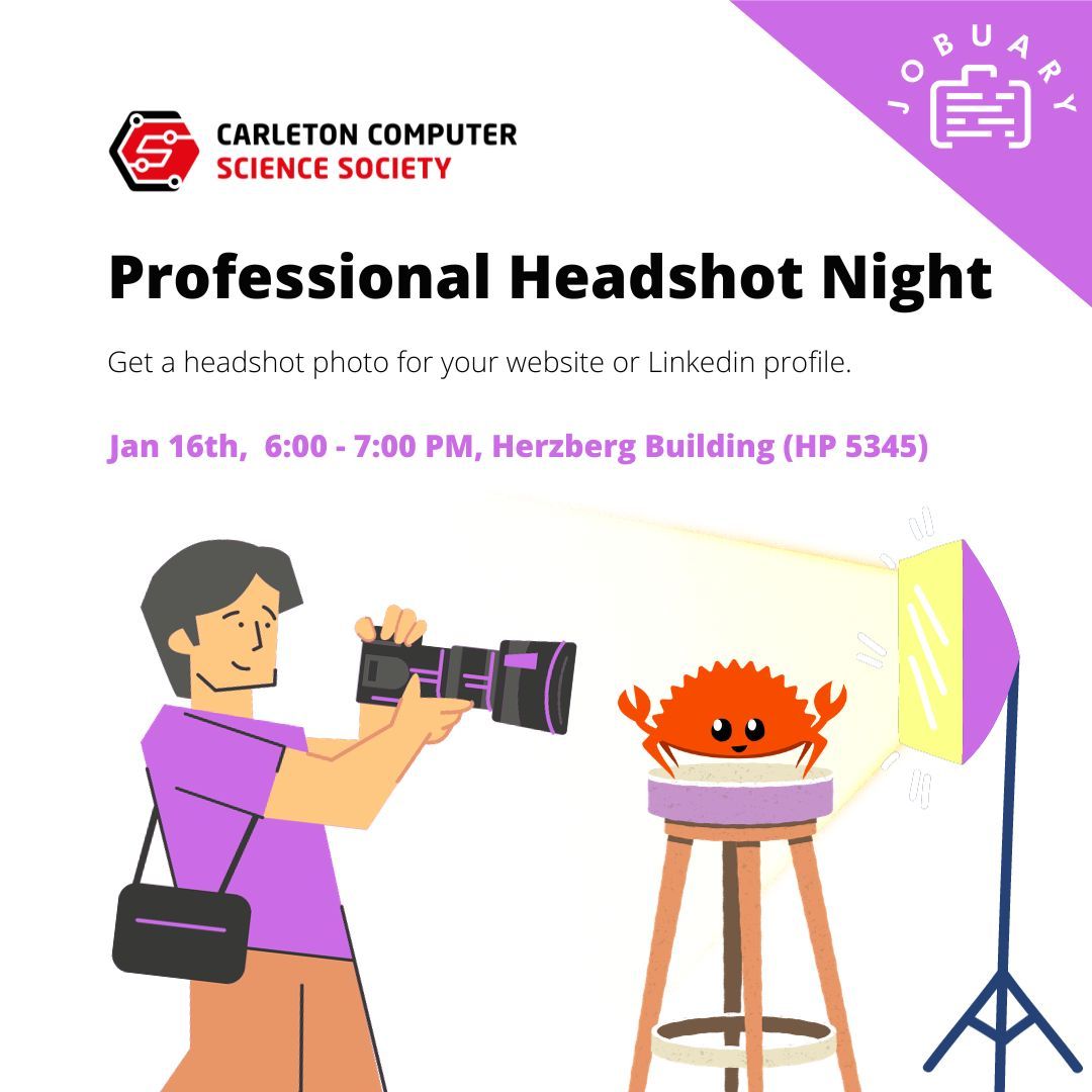 Carleton Computer Science Society | Professional Headshot Night