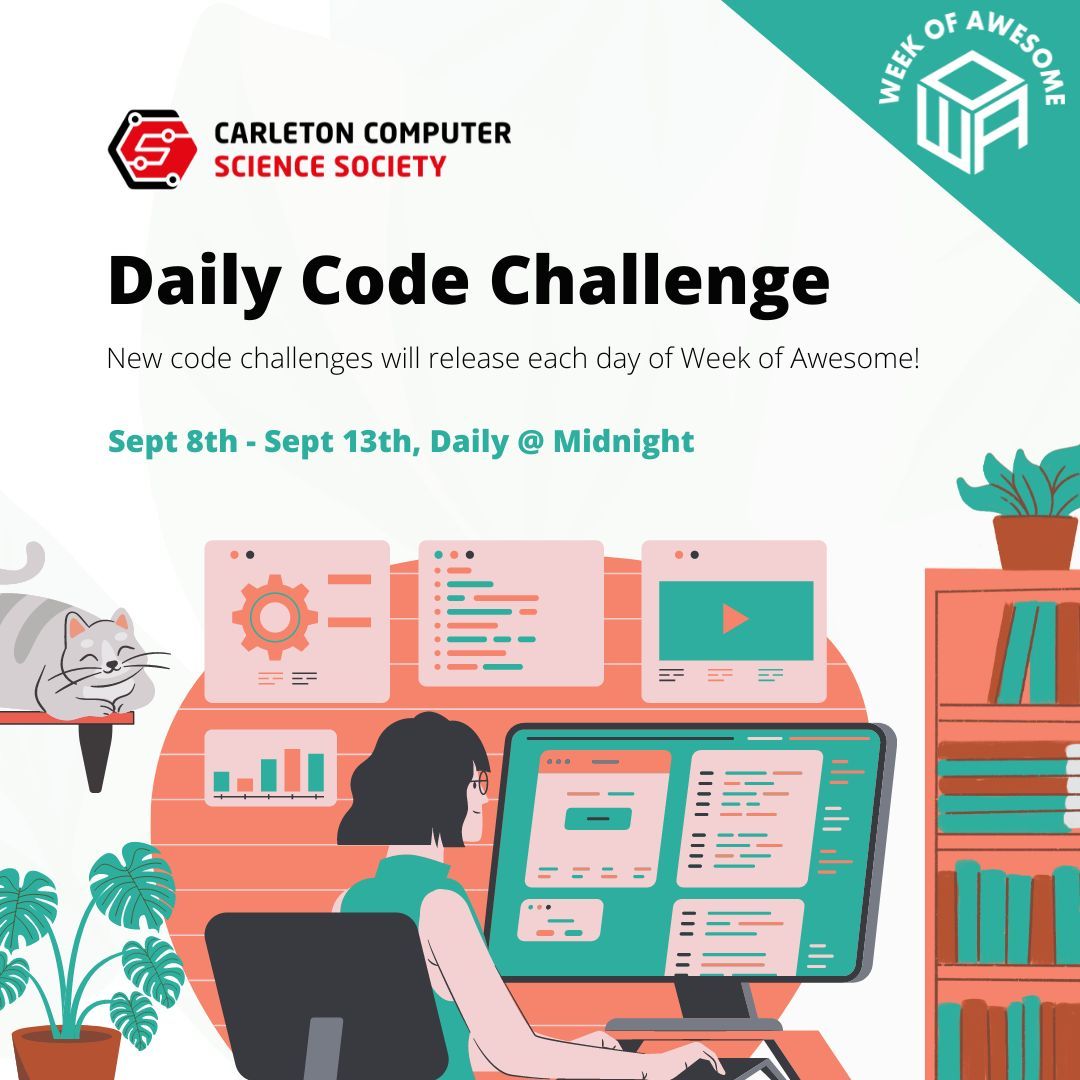 Carleton Computer Science Society | Daily Code Challenge